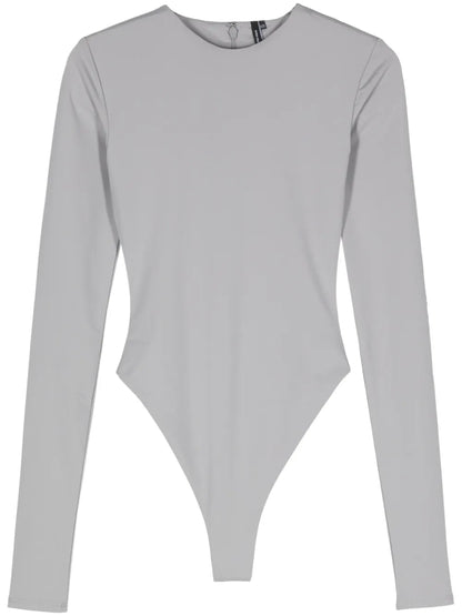 Round-Neck Long-Sleeved Bodysuit