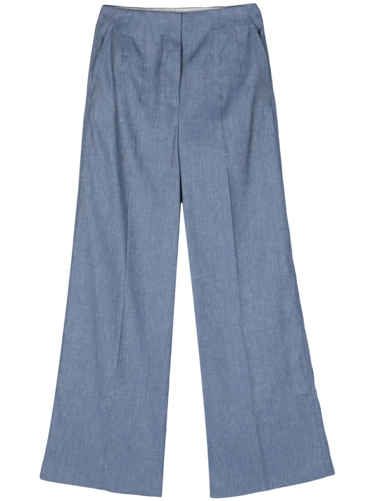 High-Waist Wide-Leg Trousers