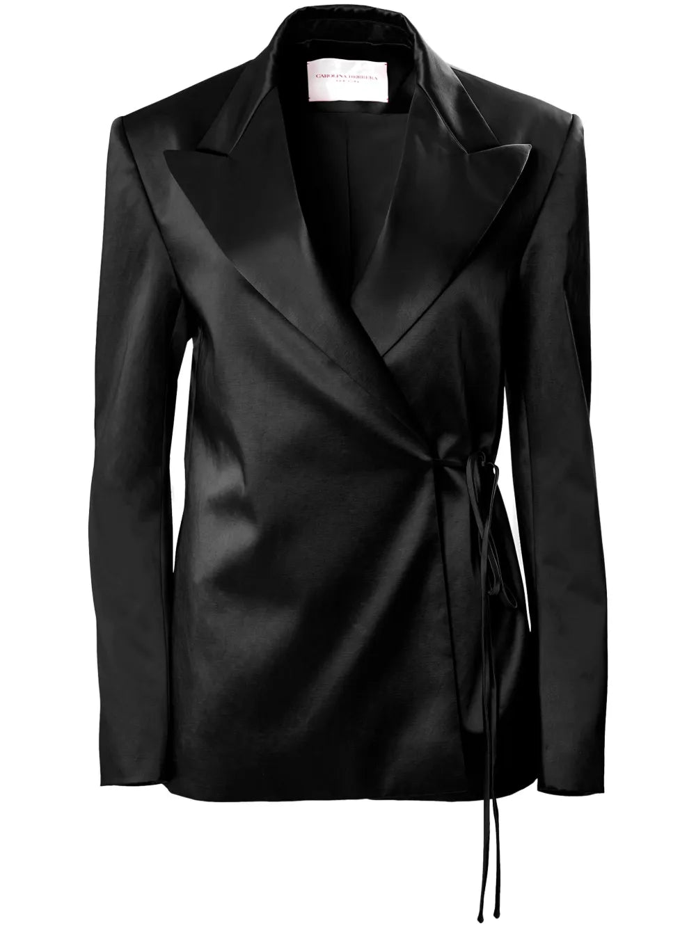 Satin Wrap Blazer