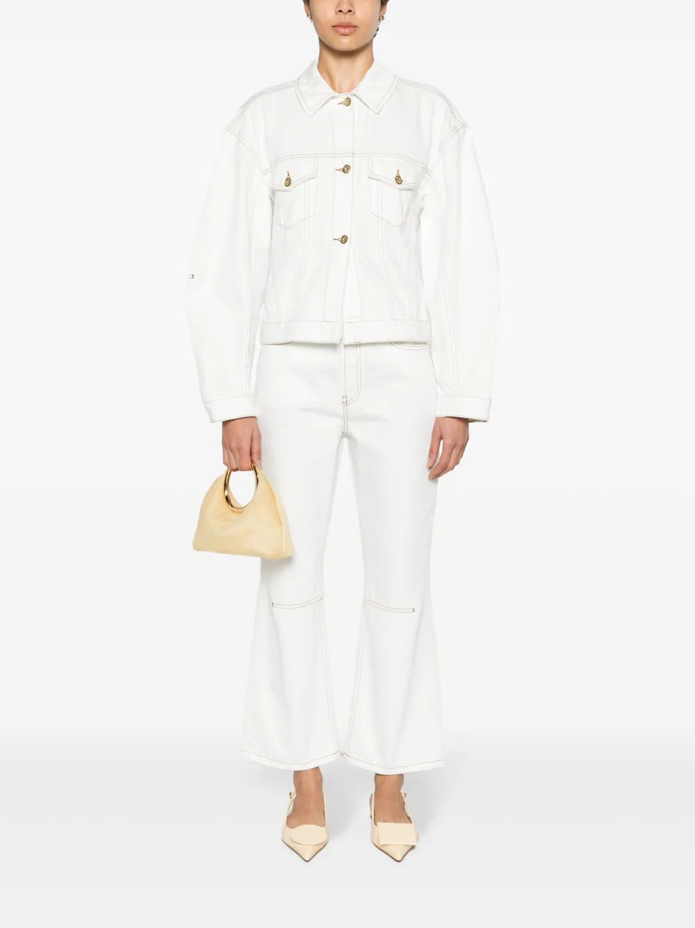 Le De-Nimes Court Cropped Jeans