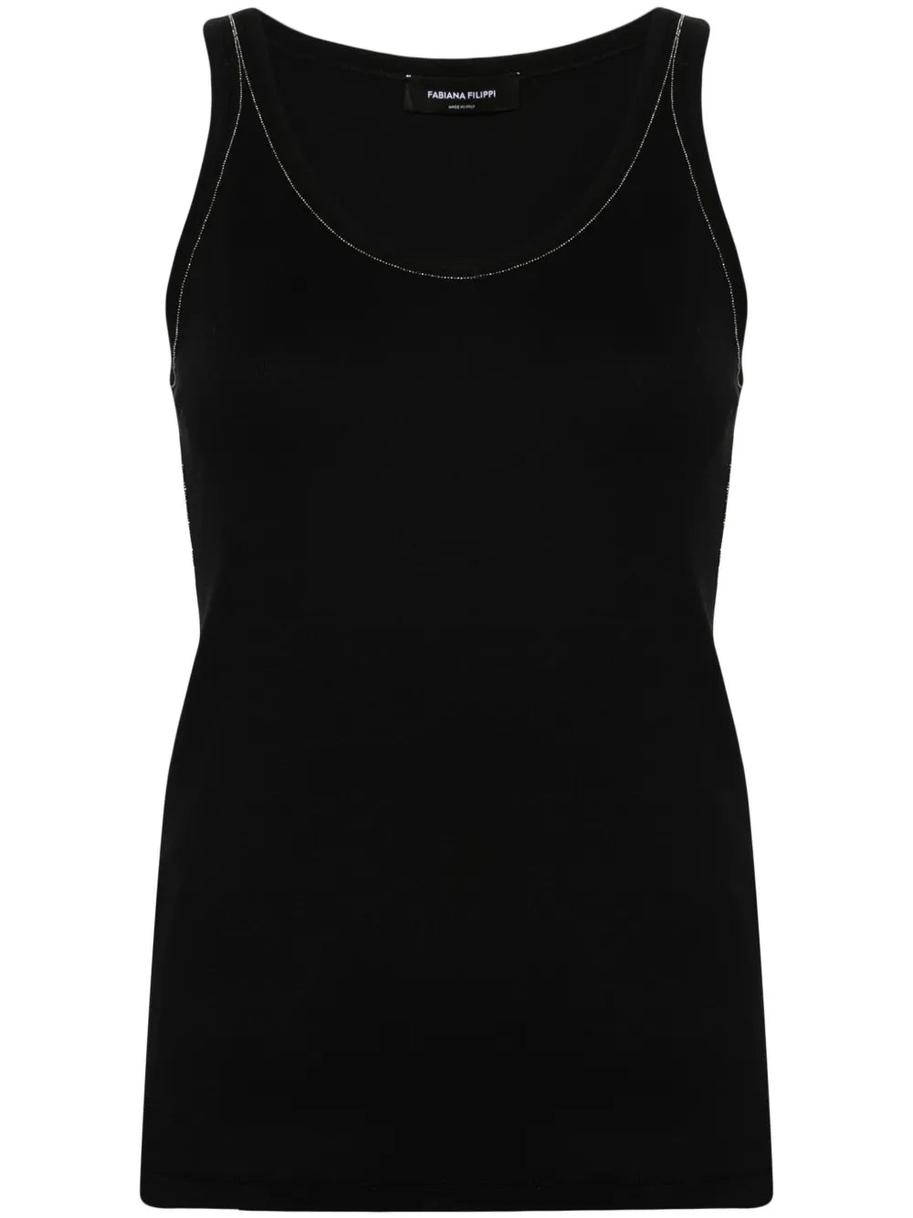 Bead-Detailed Tank Top