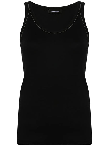 Bead-Detailed Tank Top