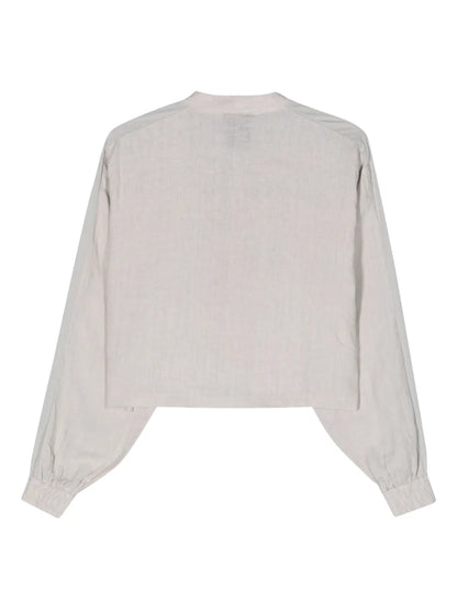 Cropped Linen Shirt