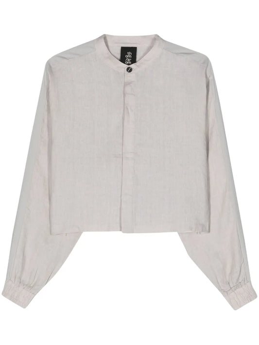 Cropped Linen Shirt