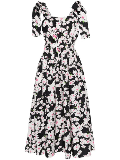 Floral Cotton Midi Dress