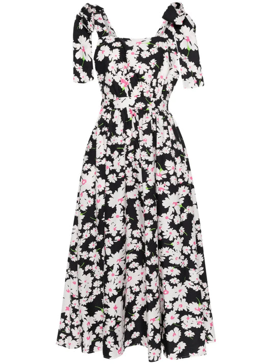Floral Cotton Midi Dress