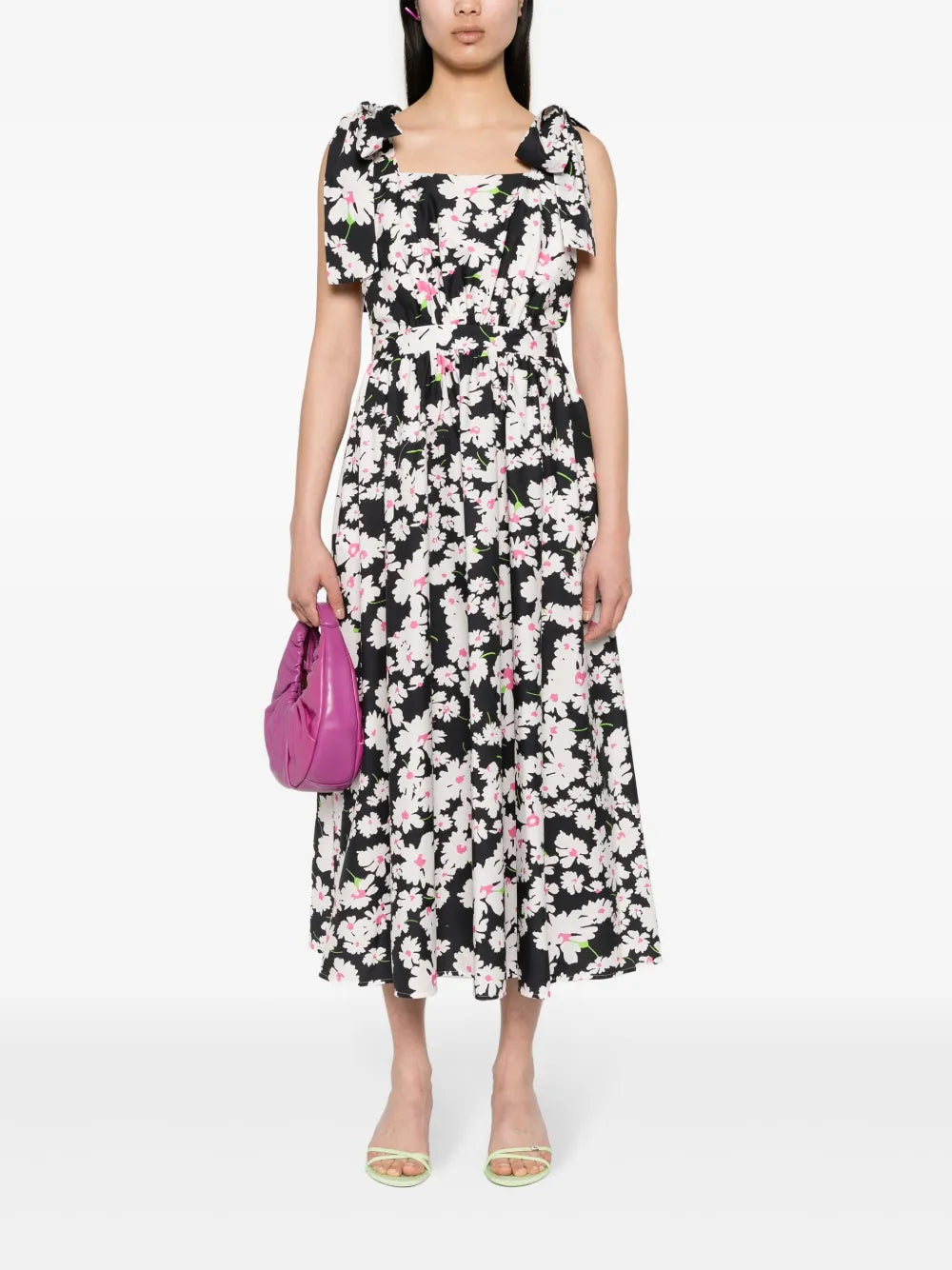Floral Cotton Midi Dress