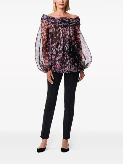 Floral-Print Off-Shoulder Top
