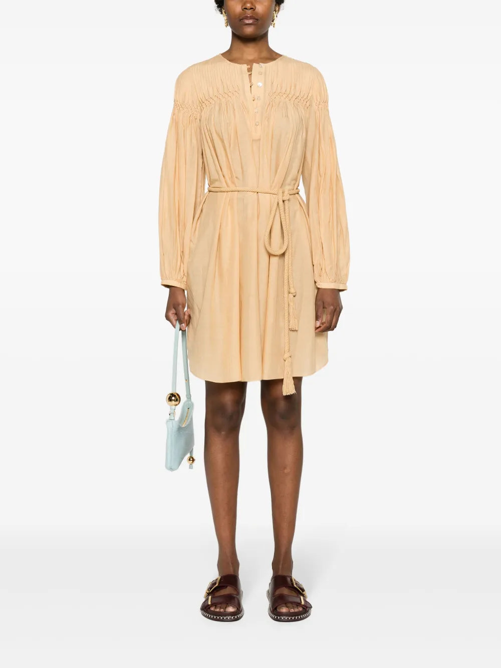 Adeliani Pleat-Detailing Minidress