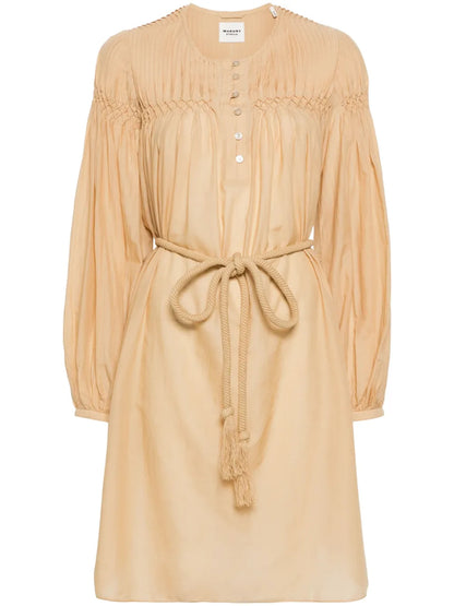 Adeliani Pleat-Detailing Minidress