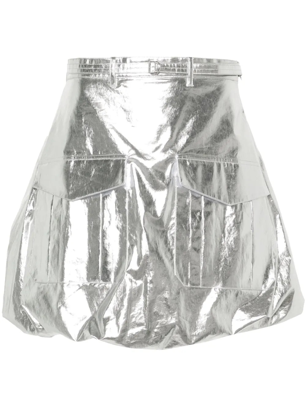 A-Line Metallic Mini Skirt