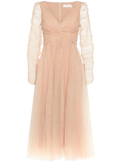 Point-D'Esprit Tulle Dress
