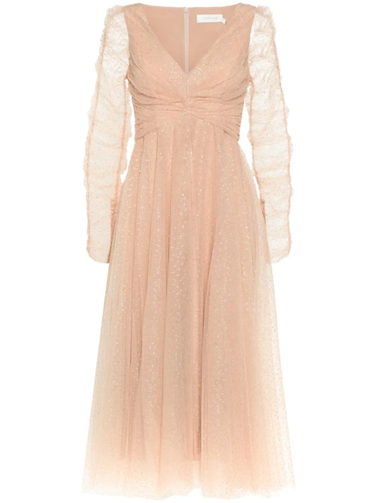 Point-D'Esprit Tulle Dress