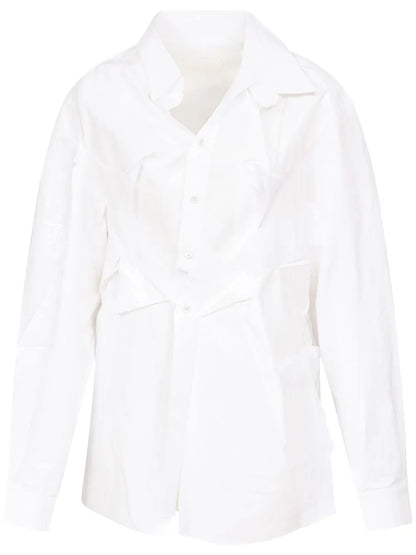 Asymmetric Gathered Shirt