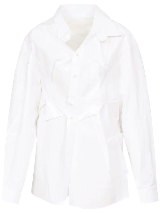 Asymmetric Gathered Shirt