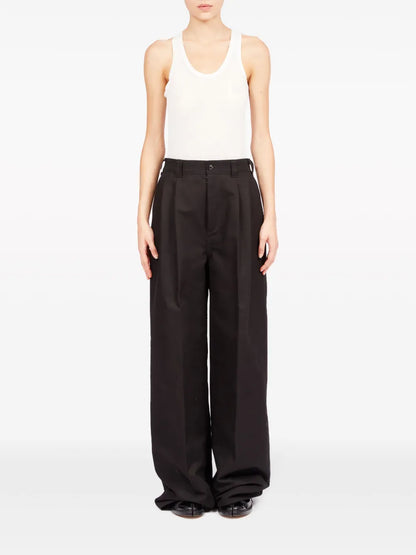Wide-Leg Tailored Trousers