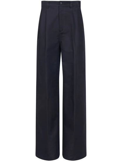 Wide-Leg Tailored Trousers