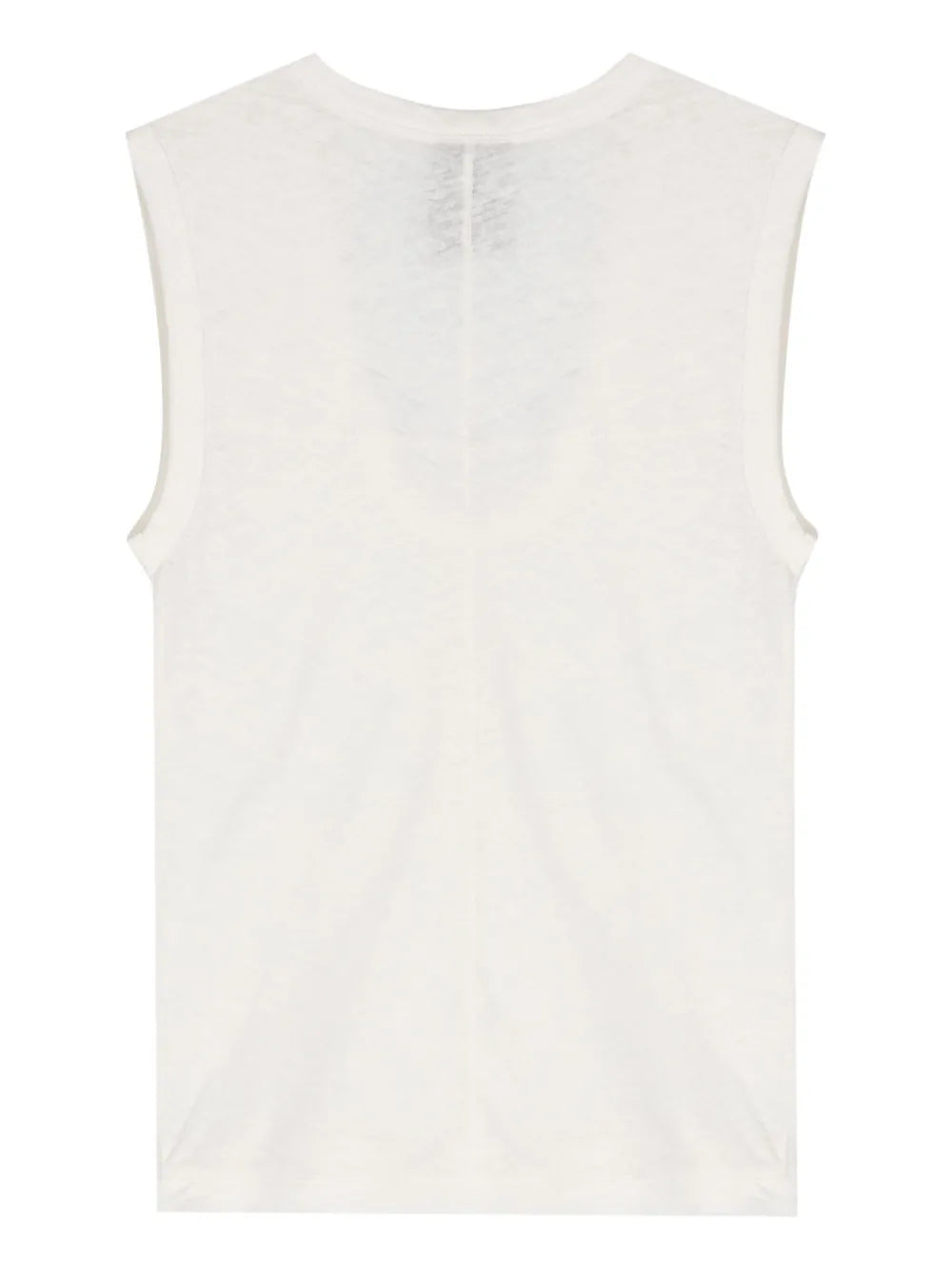 Scoop-Neck Linen Blend Tank Top