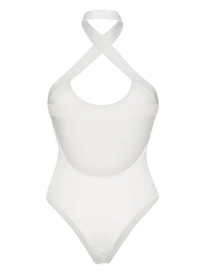 Halterneck Open-Back Swimsuit