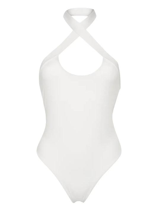 Halterneck Open-Back Swimsuit