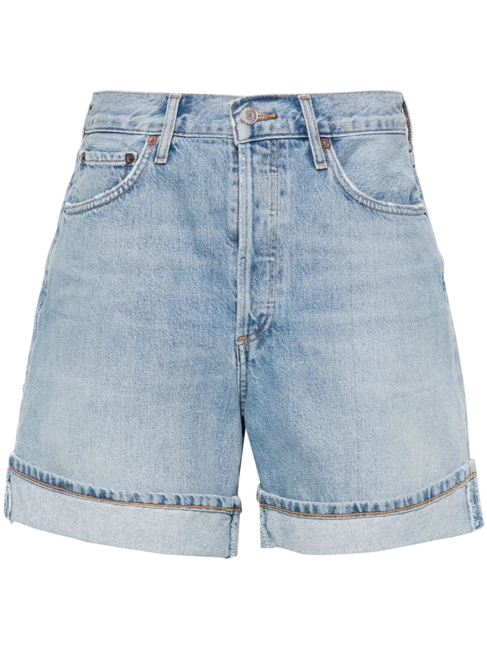 Dame High-Waisted Denim Shorts