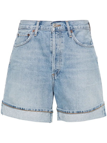 Dame High-Waisted Denim Shorts