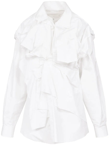 Gathered Poplin Shirt