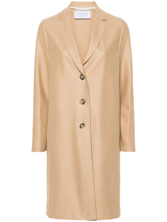 Single-Breasted Wool Coat
