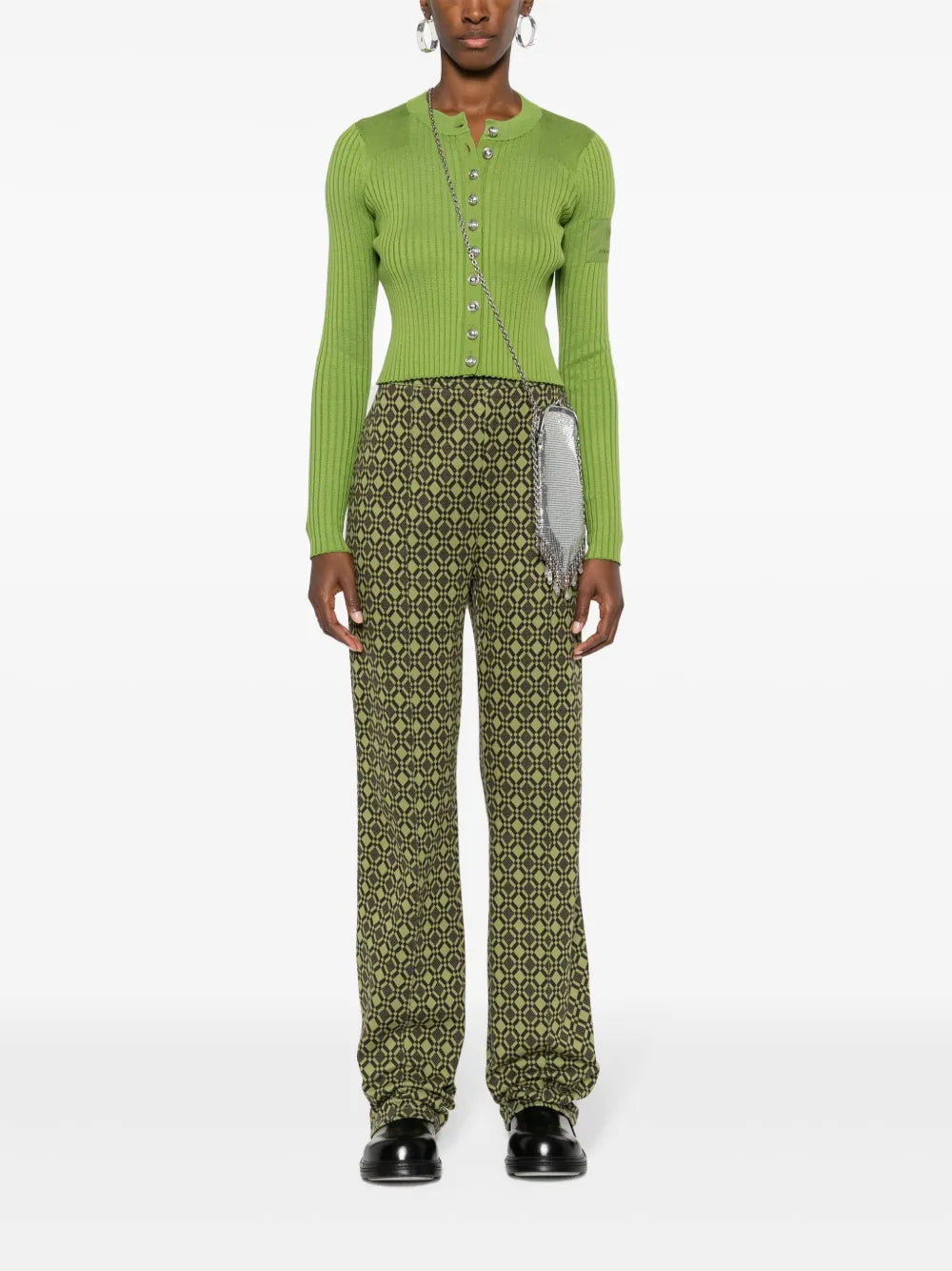 Button-Up Cotton Cardigan