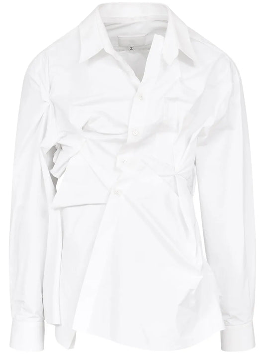 Asymmetric Gathered Shirt