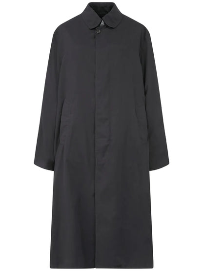 Peached-Cotton Trench Coat