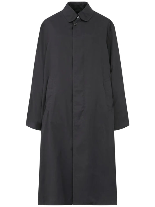 Peached-Cotton Trench Coat