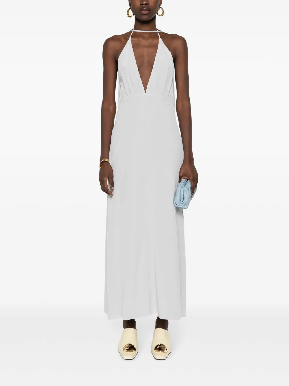 Halterneck Silk Dress