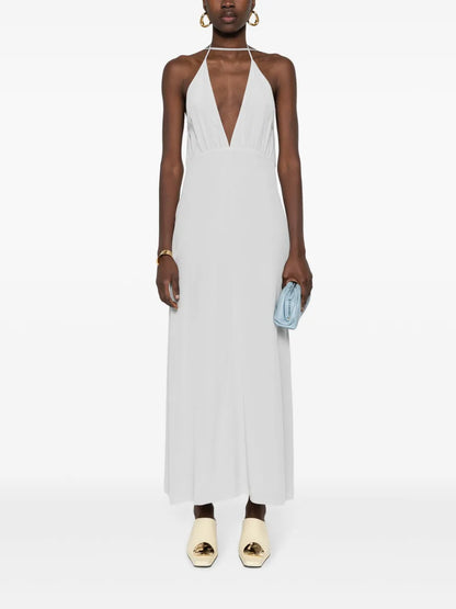Halterneck Silk Dress