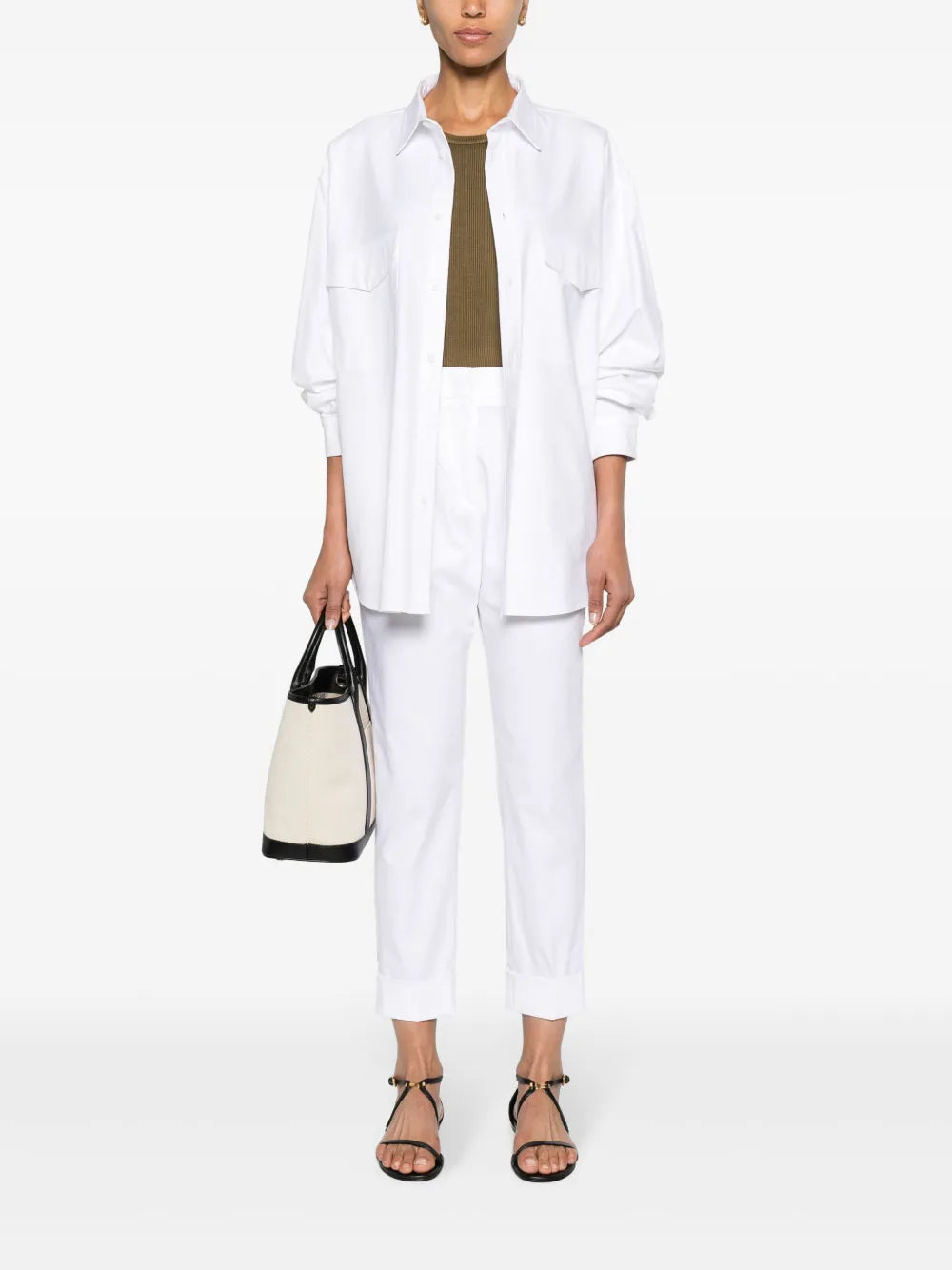 Cuffed Tapered Trousers