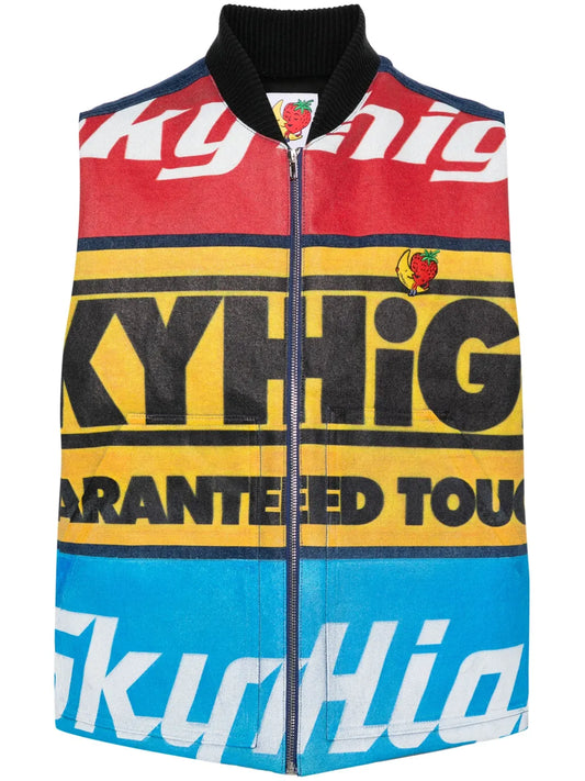Graphic-Logo Denim Gilet