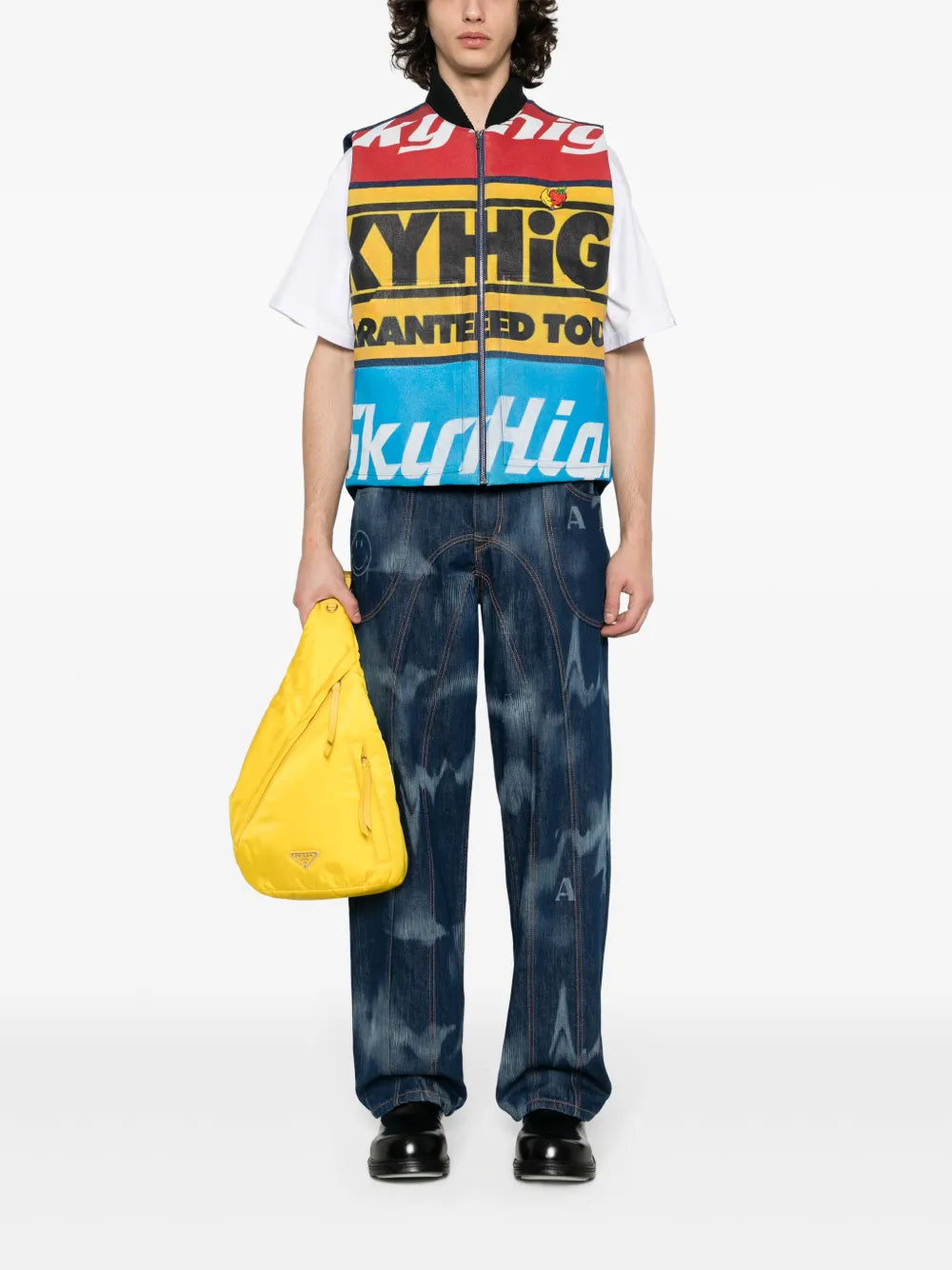 Graphic-Logo Denim Gilet