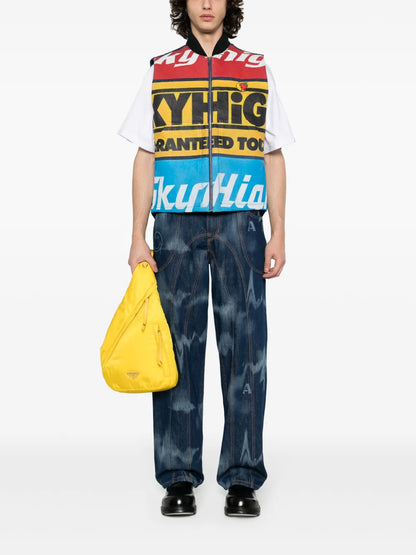 Graphic-Logo Denim Gilet