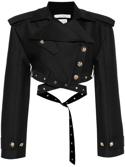 Belted Cropped Jacket