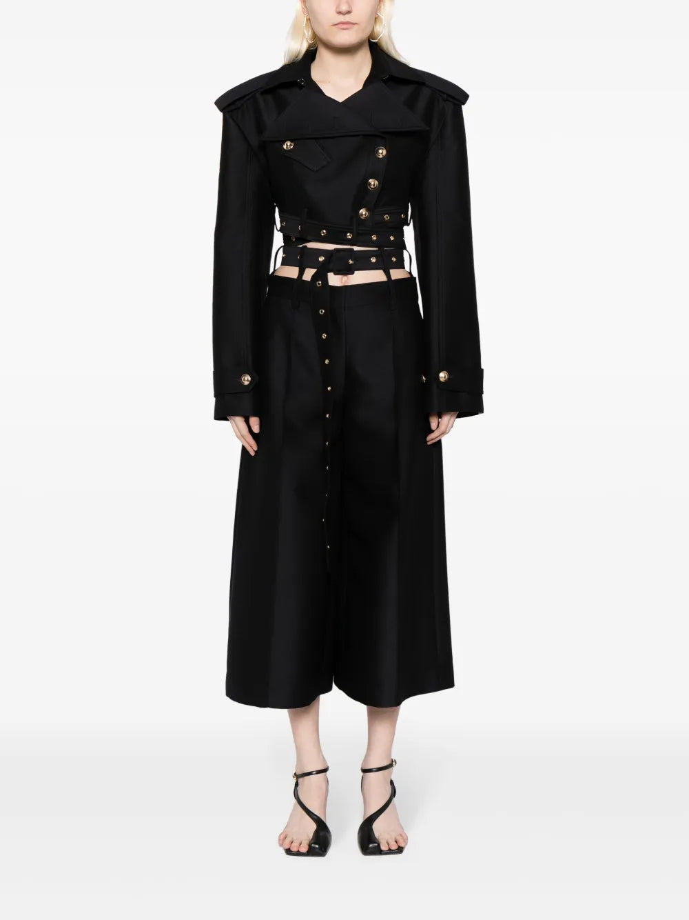 Belted Cropped Jacket