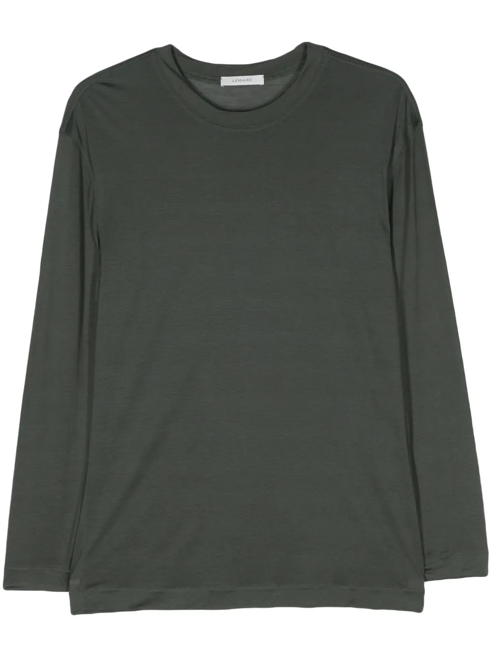 Long-Sleeve Silk T-Shirt