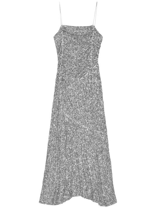 Sequin-Embellished Maxi Dress
