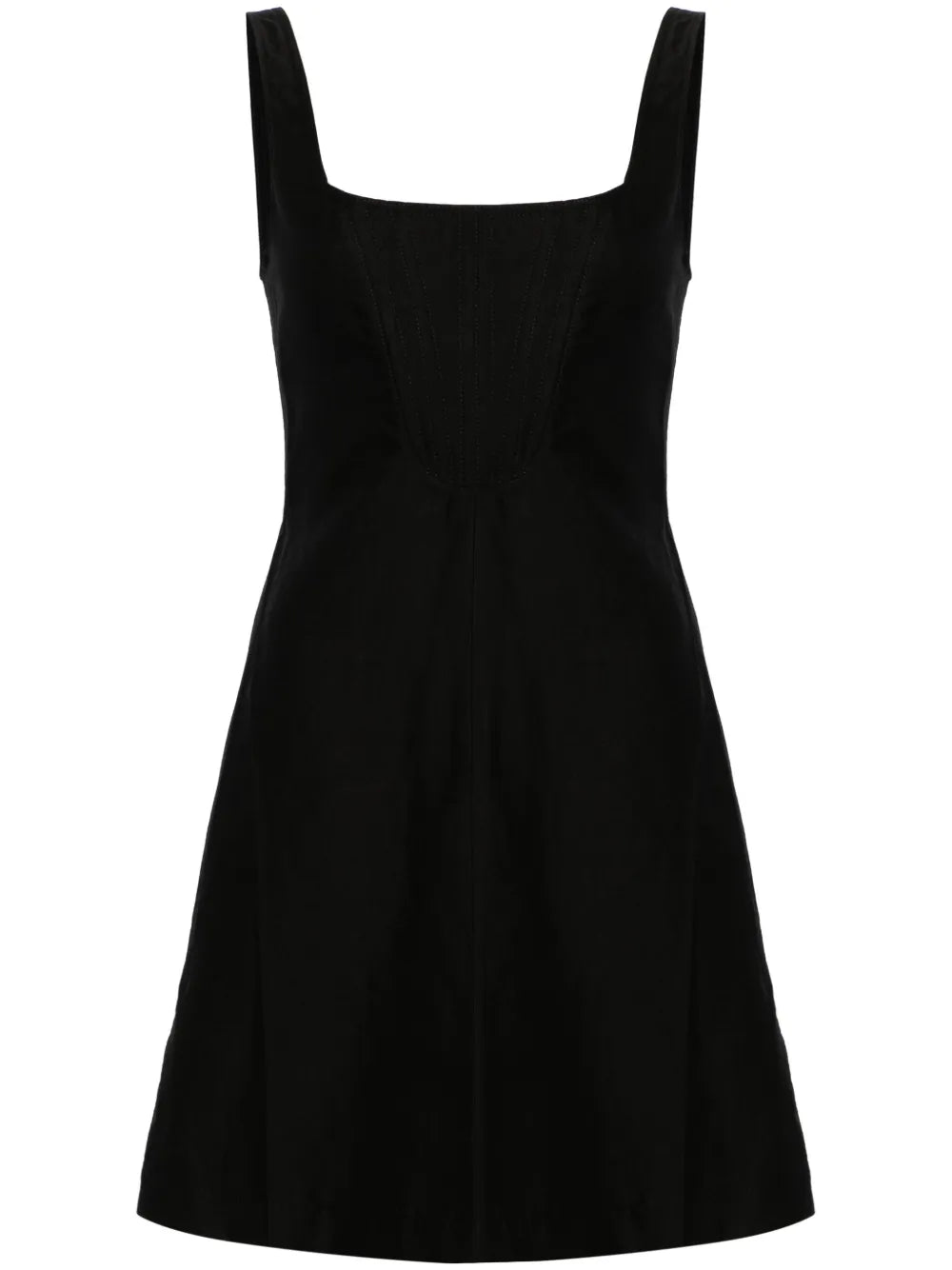 Square-Neck Corset-Style Minidress