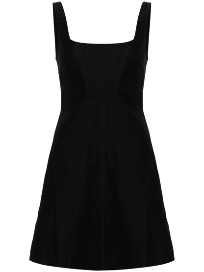 Square-Neck Corset-Style Minidress