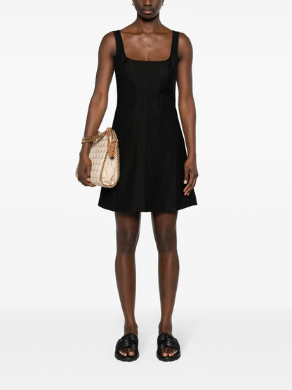 Square-Neck Corset-Style Minidress