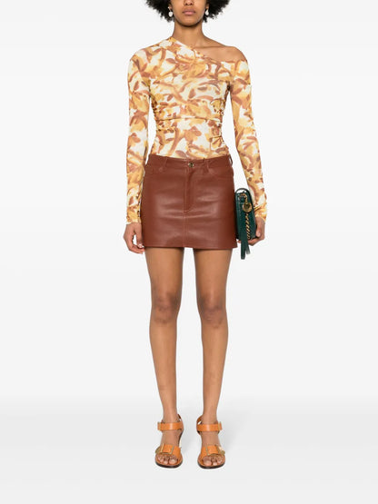 Nappa Mini Skirt