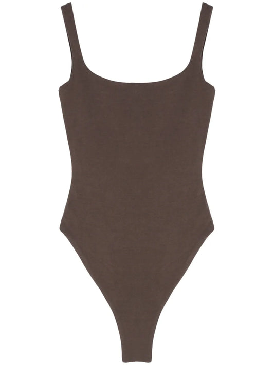 Square-Neck Sleeveless Bodysuit