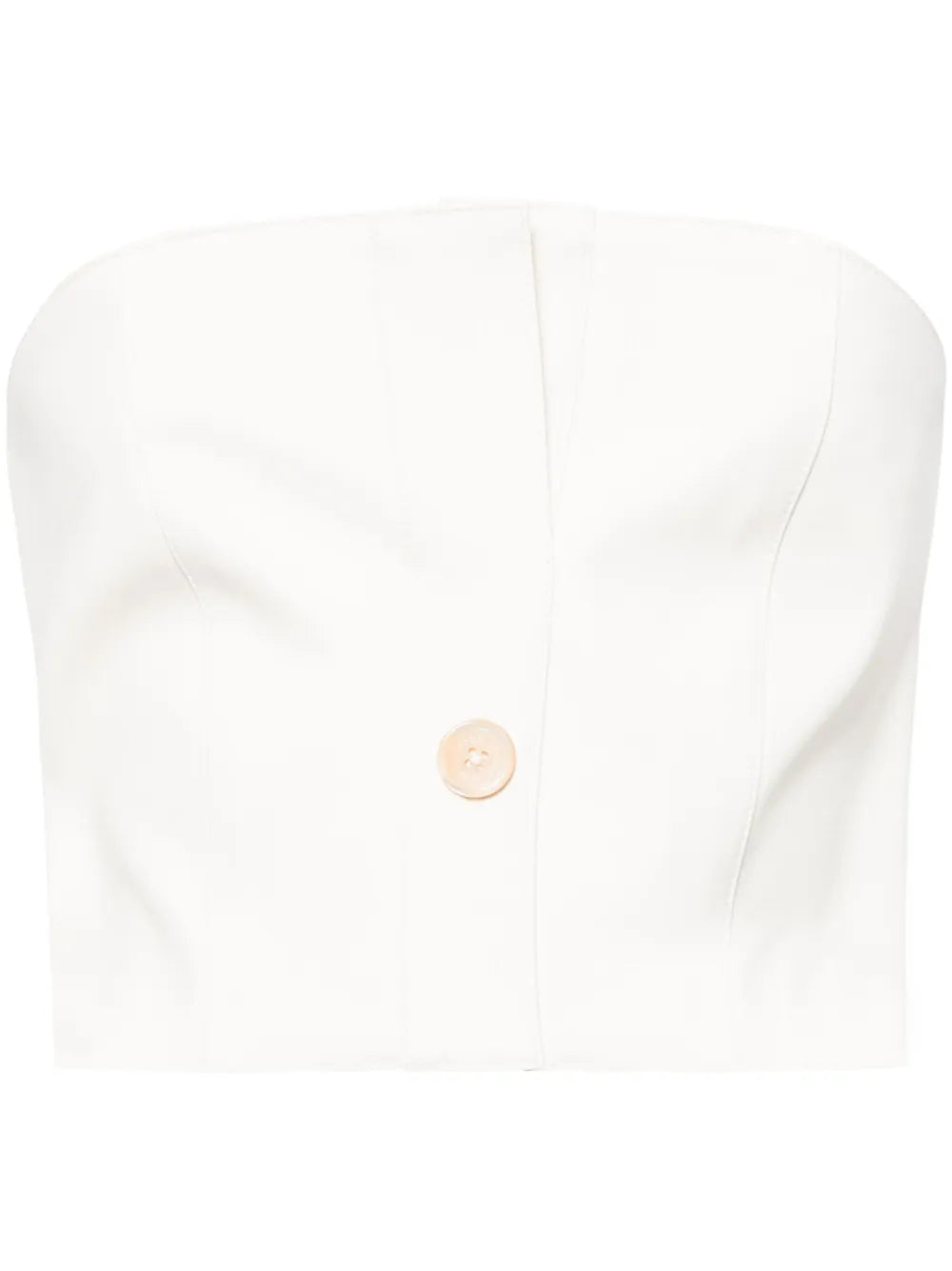 Button-Embellished Cropped Top