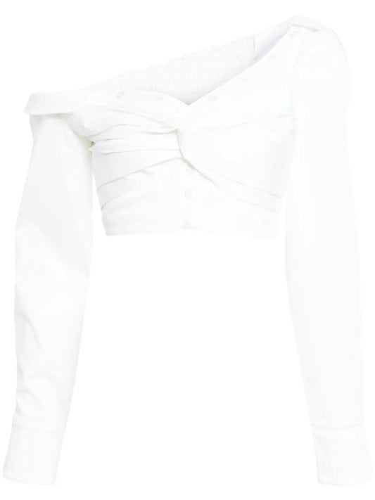 Twisted Asymmetric Blouse