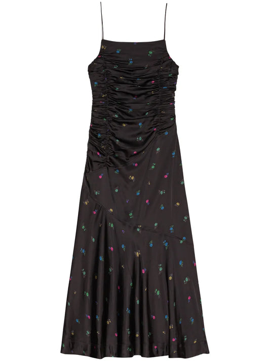 Ruched Slip Dress